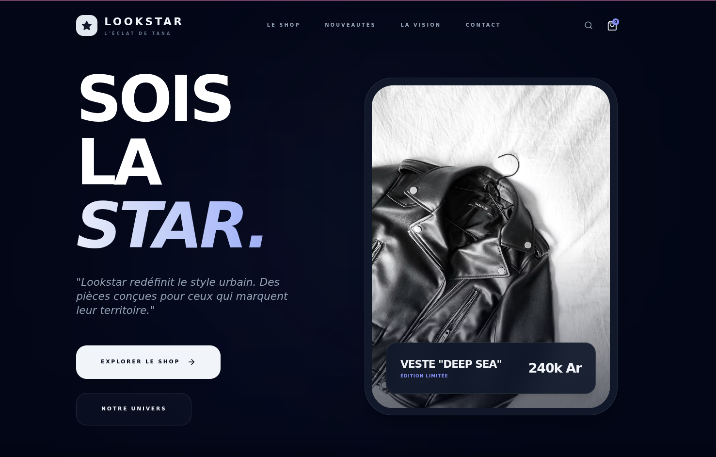 Lookstar, L'éclat de Tananarive